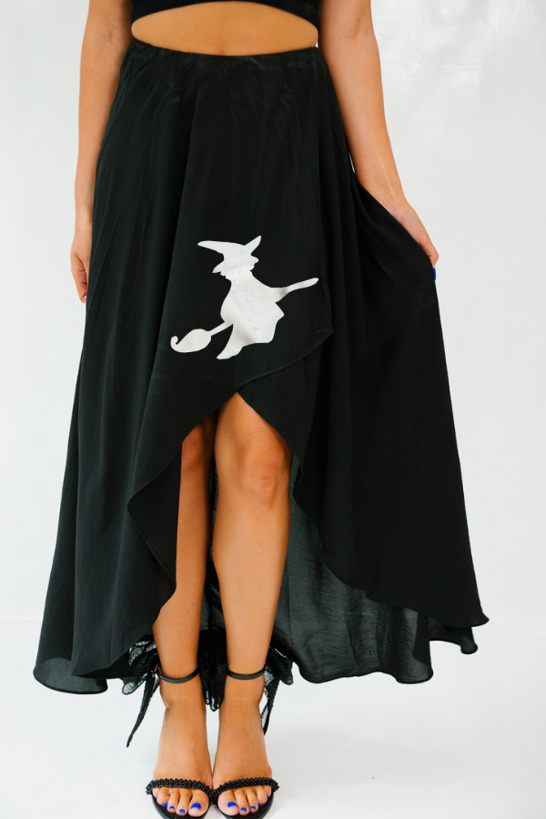 WICKED WITCH BLACK MAXI SKIRT SKIRT Judith March