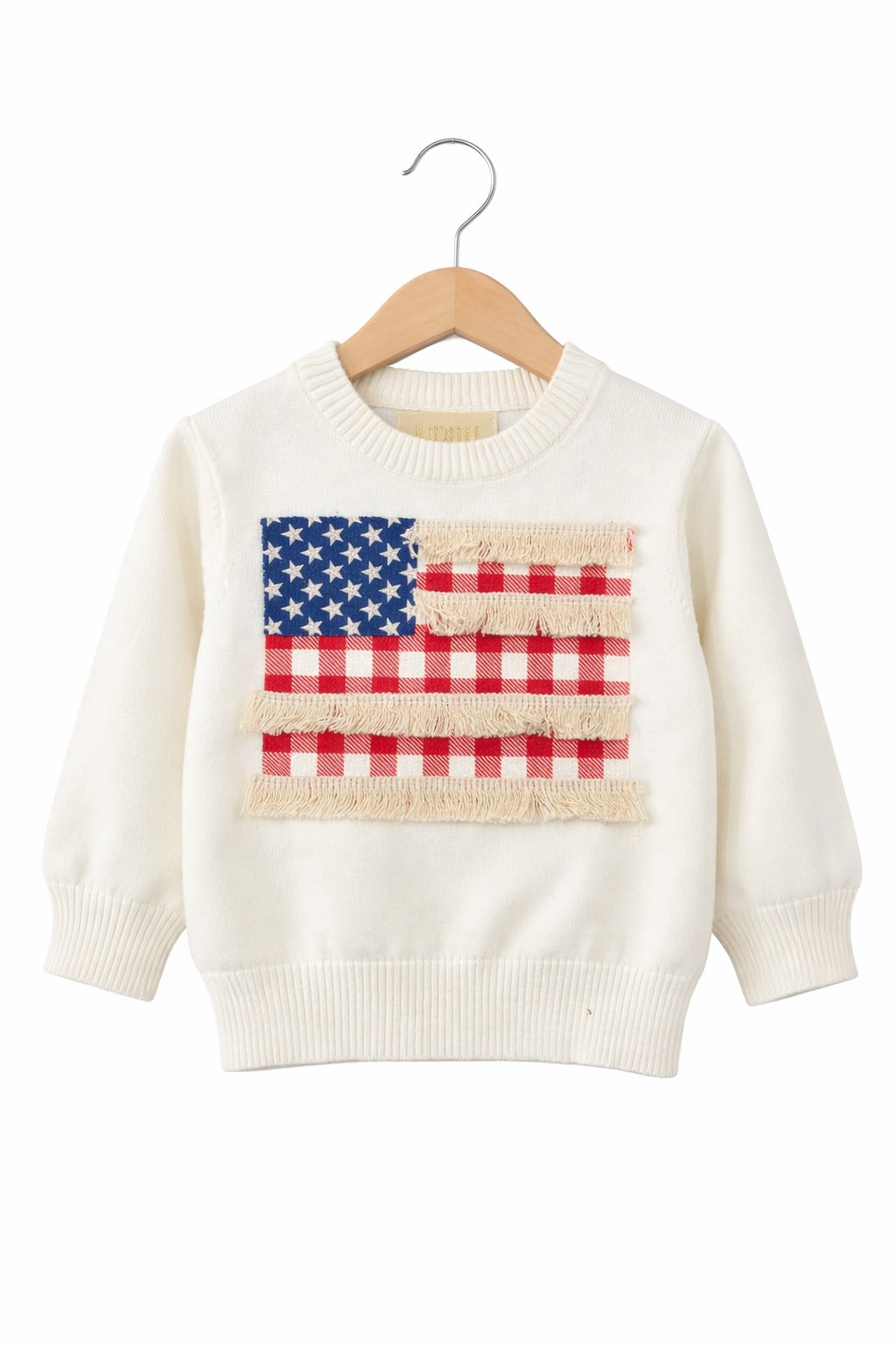 *MINI KIDS FLAG FRINGE SWEATER - 12-18M SWEATER Judith March