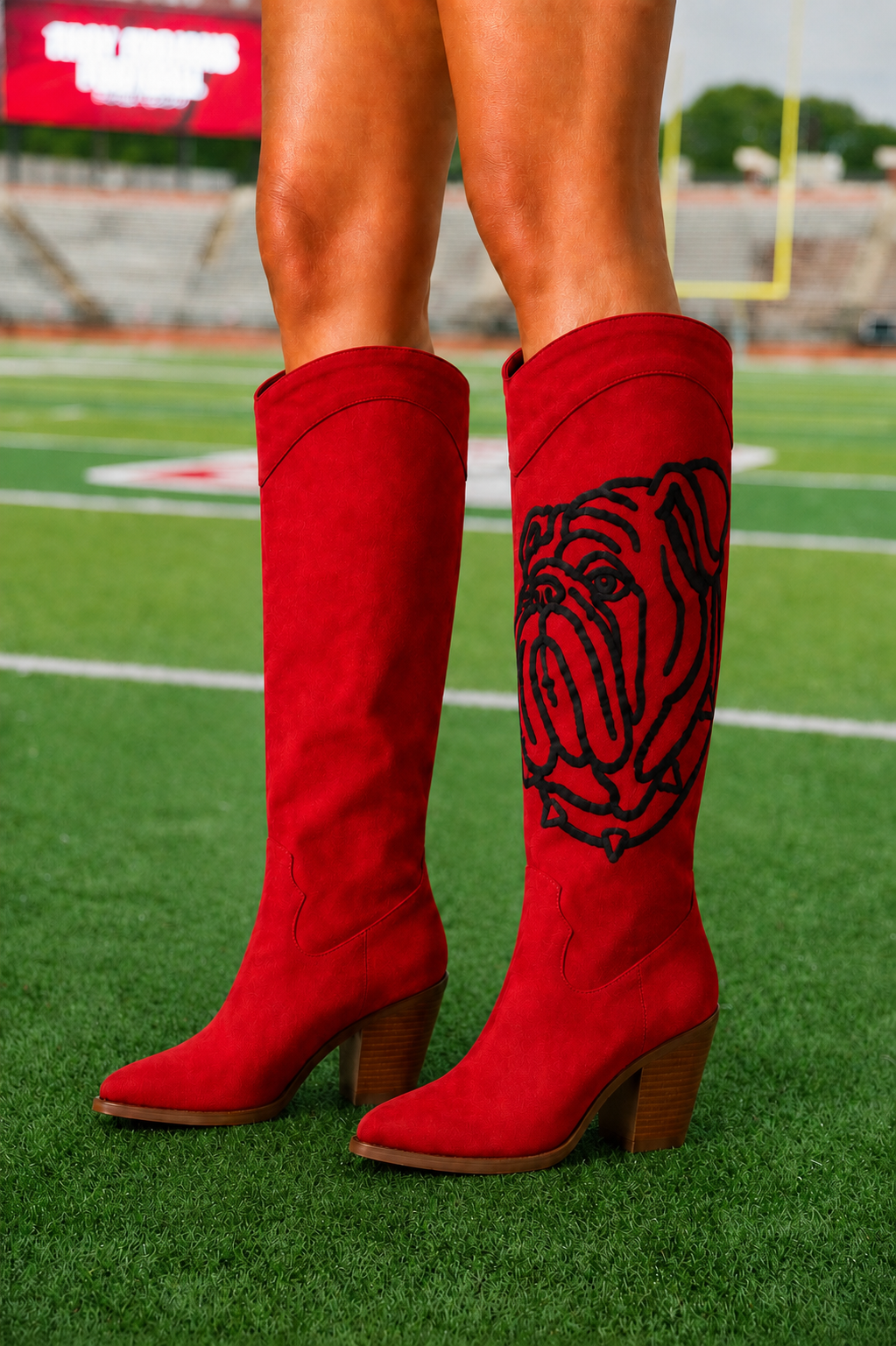 BULLDOG RED BOOTS BOOTS Judith March