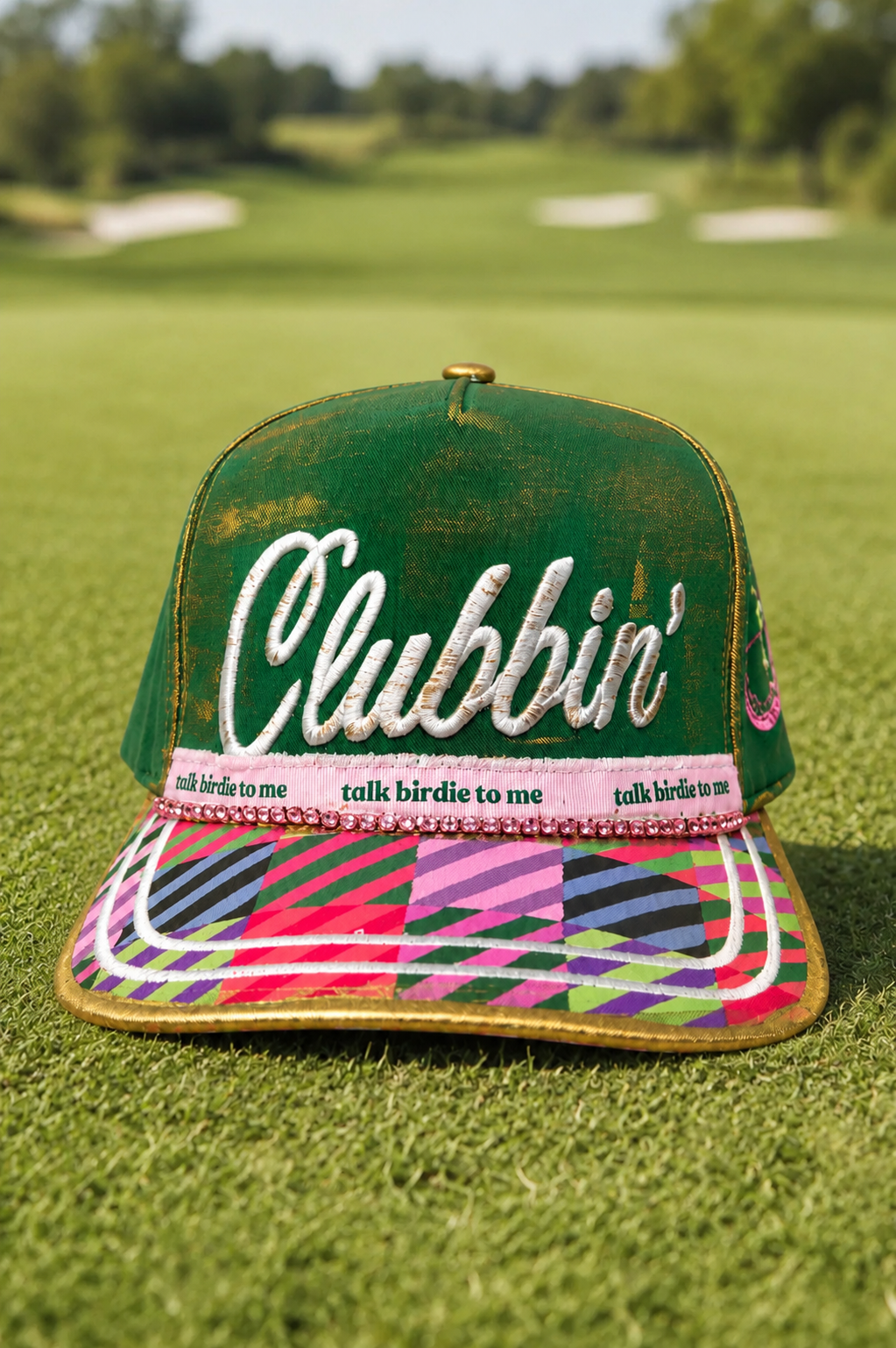 GOLF EMBROIDERED HATS HAT Judith March CLUBBIN'