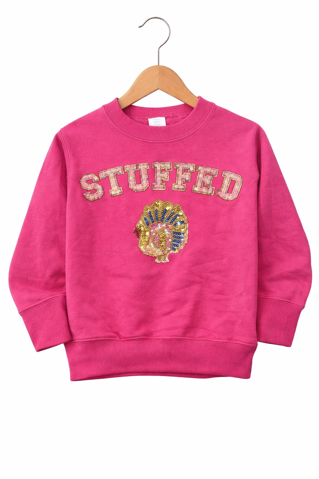 *MINI KIDS GLAM STUFFED PINK PULLOVER - MULTIPLE SIZES SWEATER Judith March