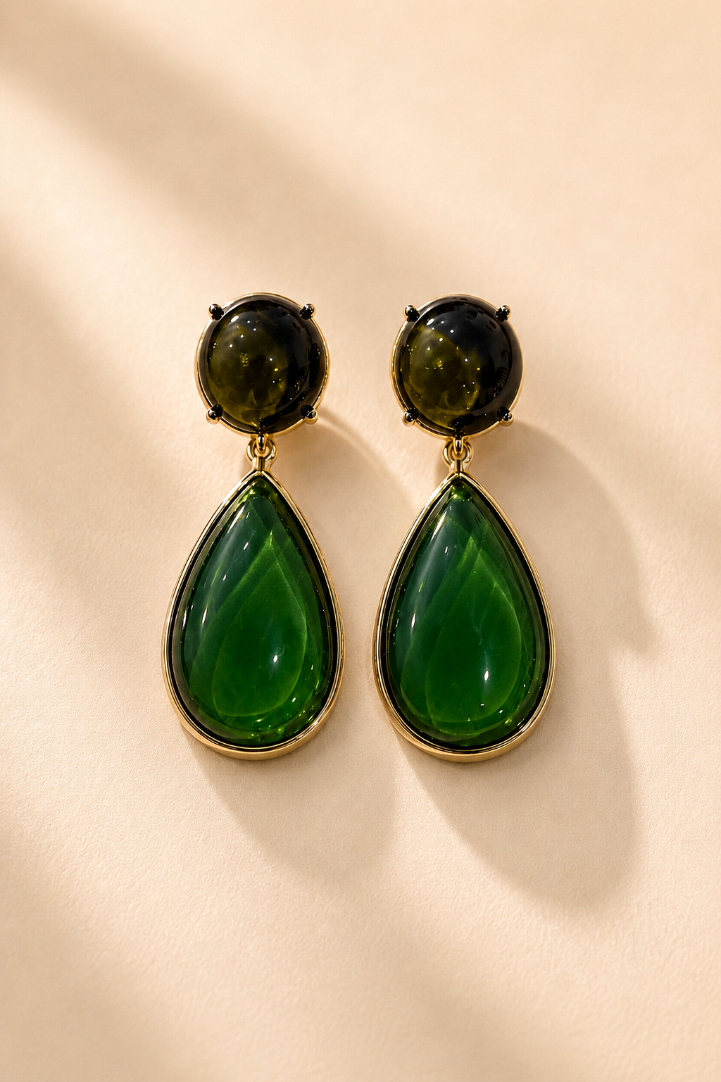 GOLDEN GEM STATEMENT EARRINGS