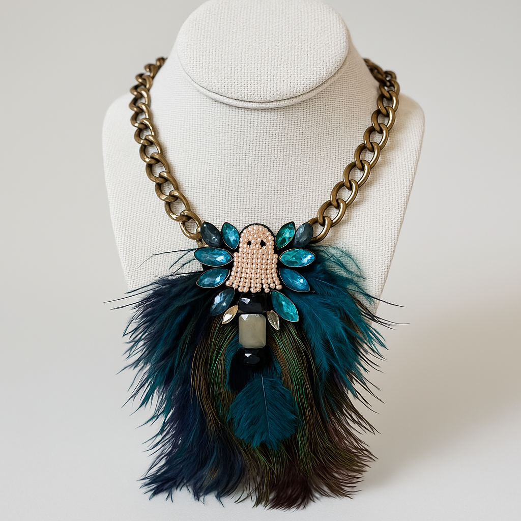 FEATHERING GHOUL NECKLACE PULLOVER Judith March