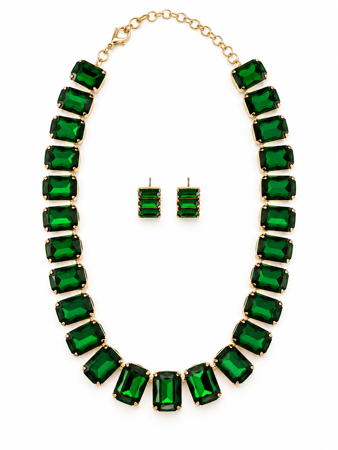 RITZ & RADIANCE STATEMENT NECKLACES NECKLACE Judith March GREEN
