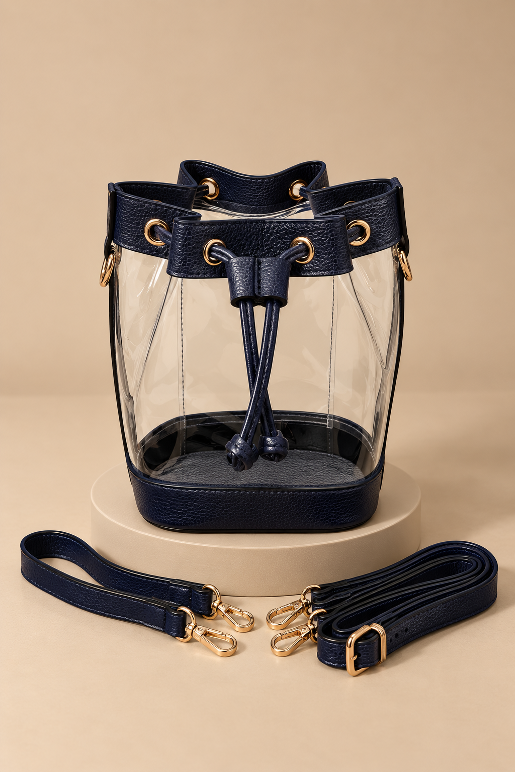 CLEAR BUCKET HANDBAGS