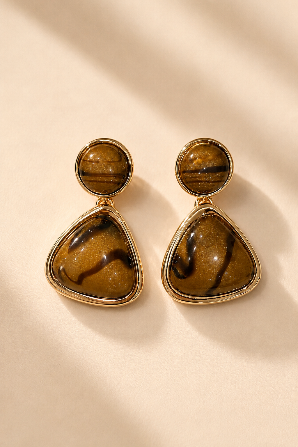 GOLDEN GEM STATEMENT EARRINGS