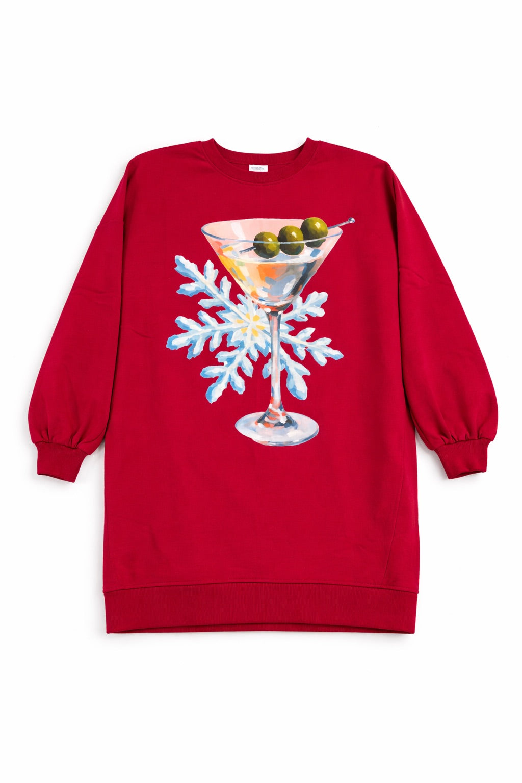 *FROSTED MARTINI RED PULLOVER DRESS - L/XL PULLOVER Judith March