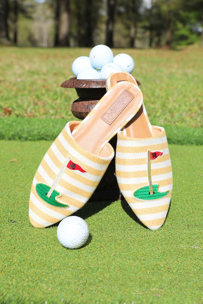 18TH HOLE STRIPED SANDALS SANDALS Judith March