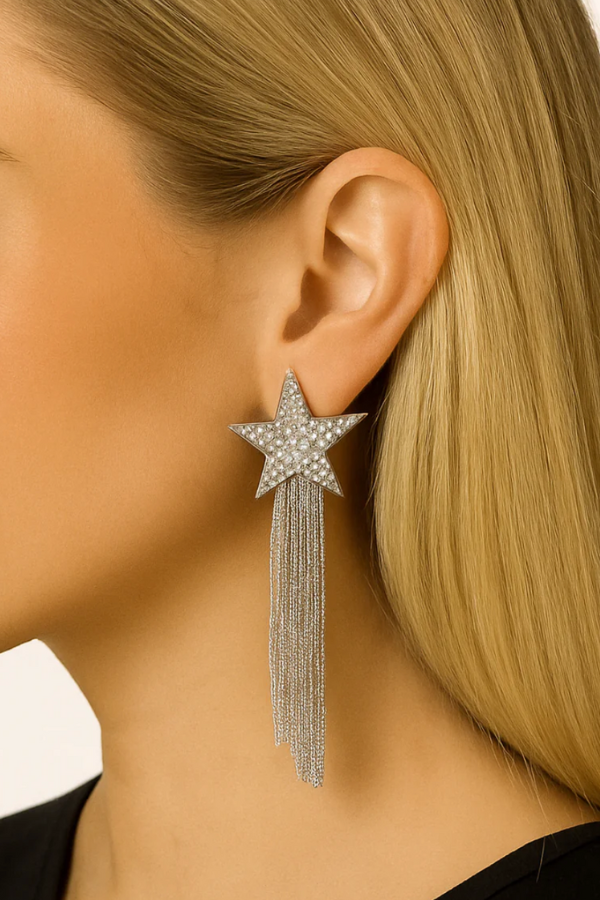 STAR FRINGE EARRINGS earrings Judith March