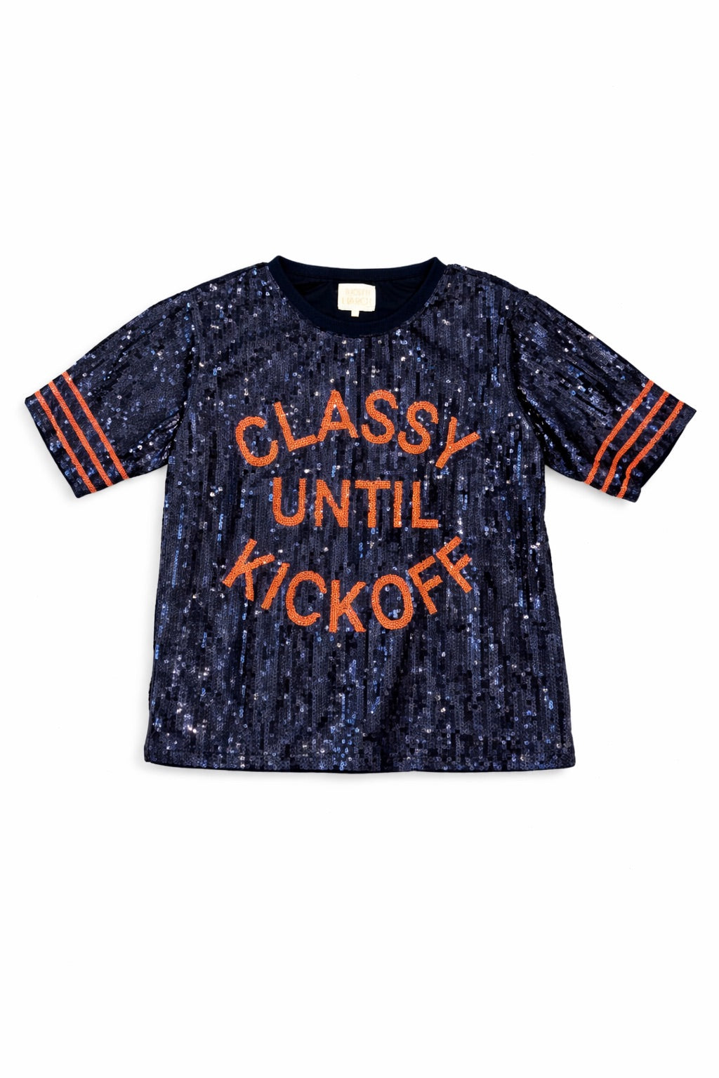 *CLASSY UNTIL KICKOFF NAVY SEQUIN TOP - MULTIPLE SIZES TOP Judith March