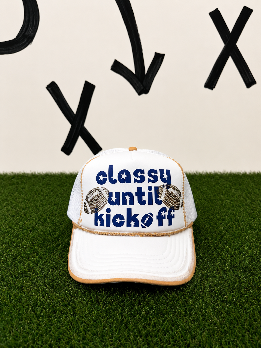 CLASSY UNTIL KICKOFF TRUCKER HATS