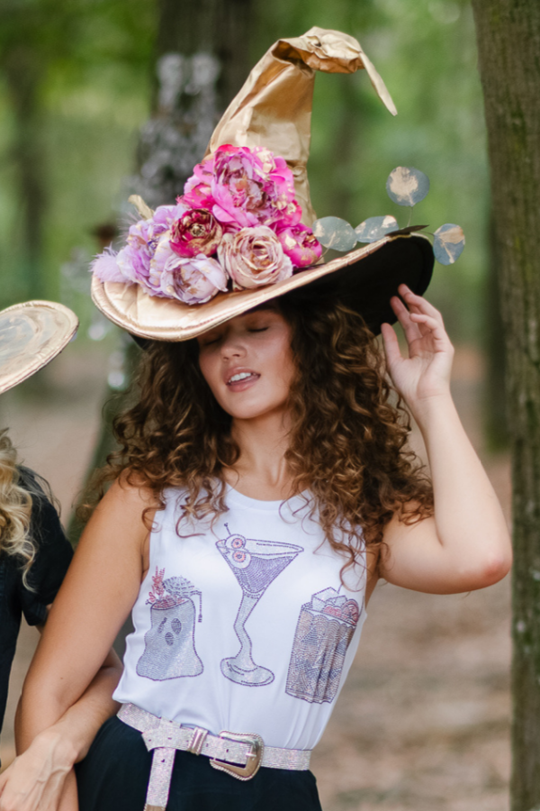 BLUSH & BLOOM WITCH HAT (ONE OF A KIND)