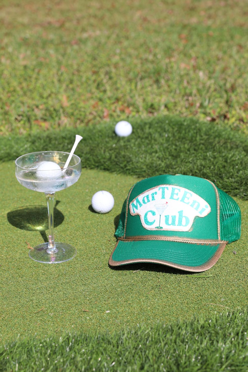 MARTEENI CLUB GREEN TRUCKER HAT TRUCKER HAT Judith March