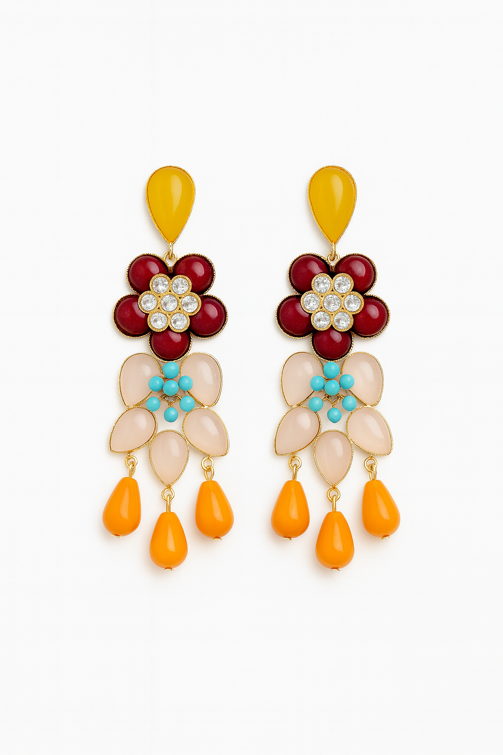 MARIGOLD GARDEN DROPS NECKLACE Judith March