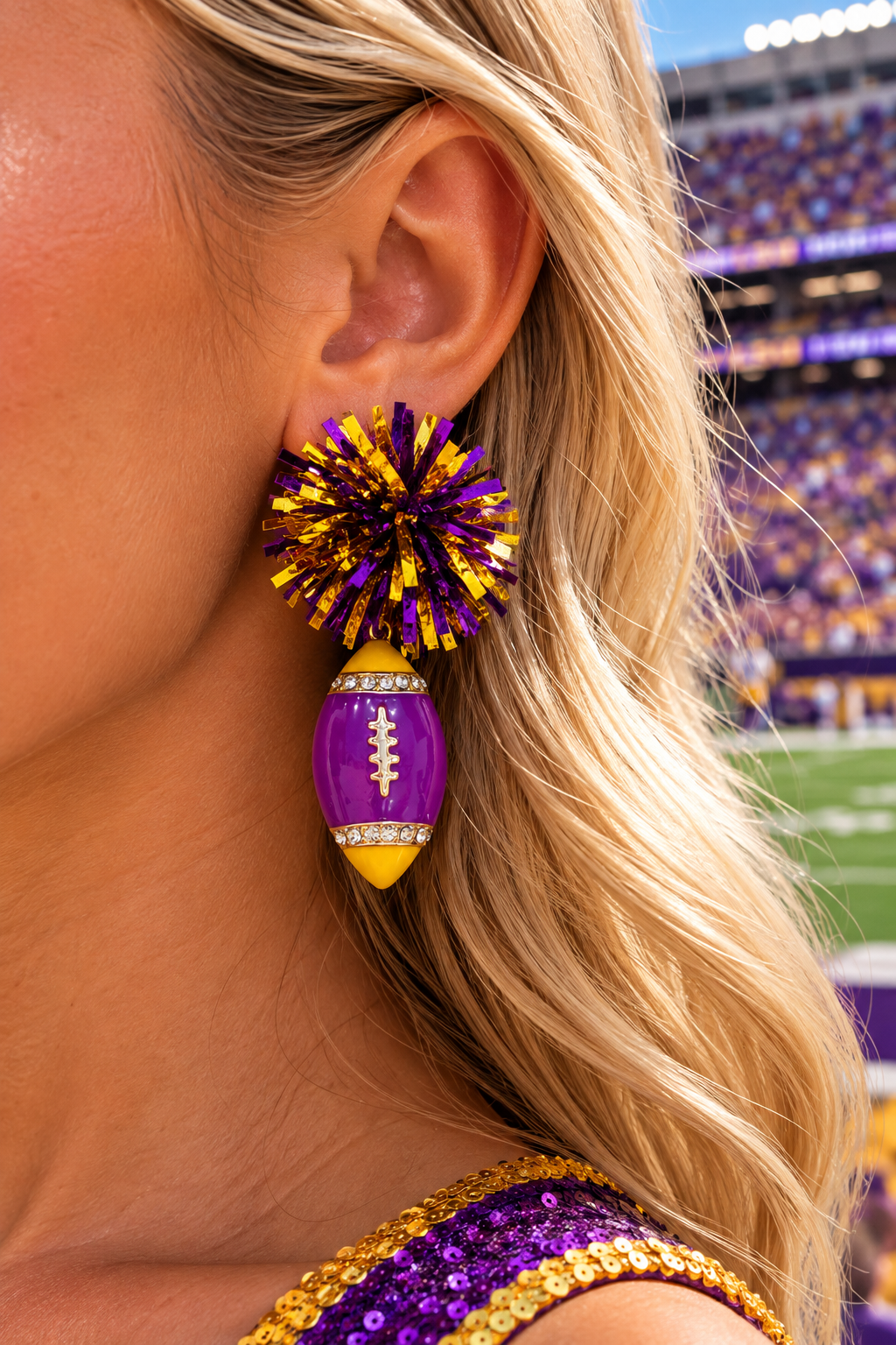 STADIUM SPARK STATEMENT EARRINGS