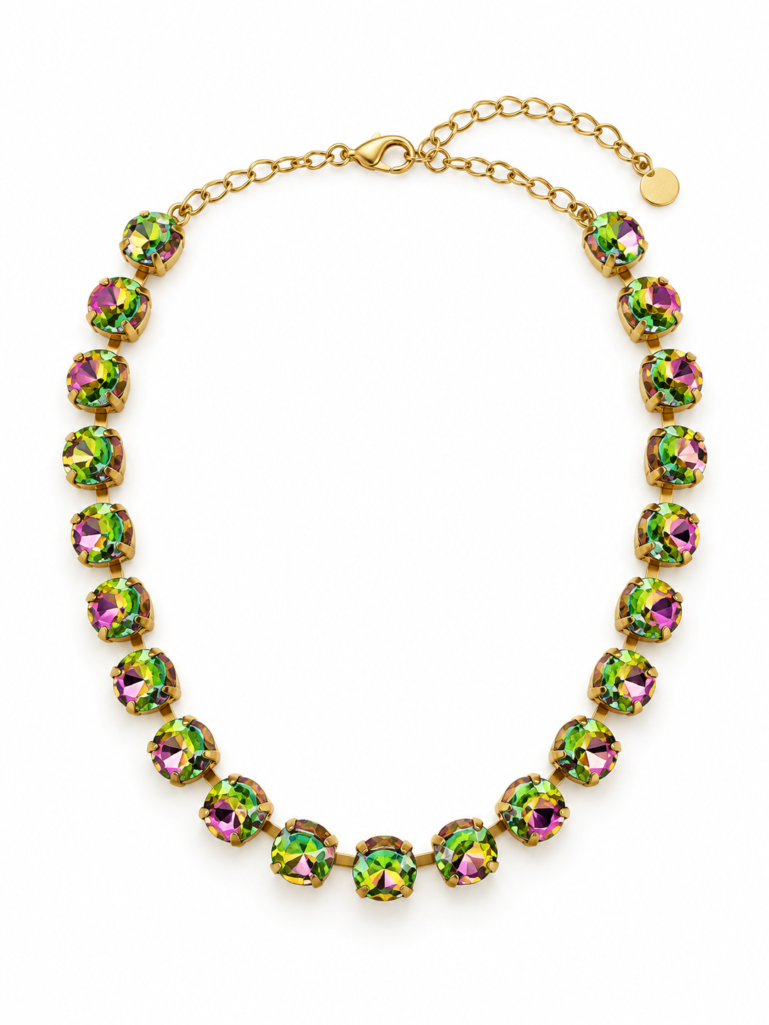 THE SHOWSTOPPER STATEMENT NECKLACES NECKLACE Judith March GREEN & PURPLE