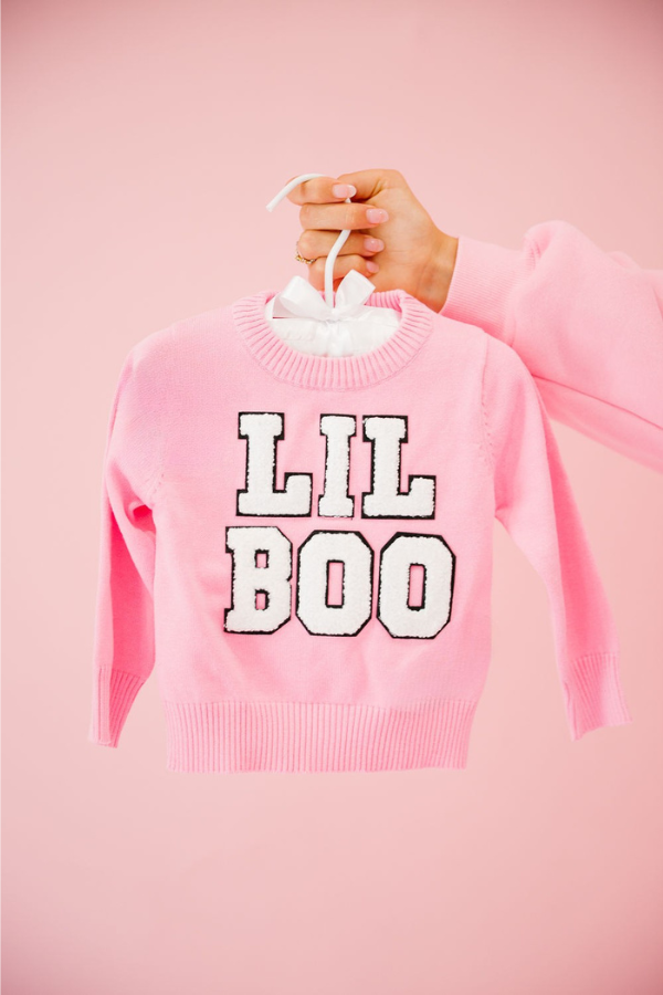 MINI KIDS LIL BOO PINK SWEATER SWEATER Judith March