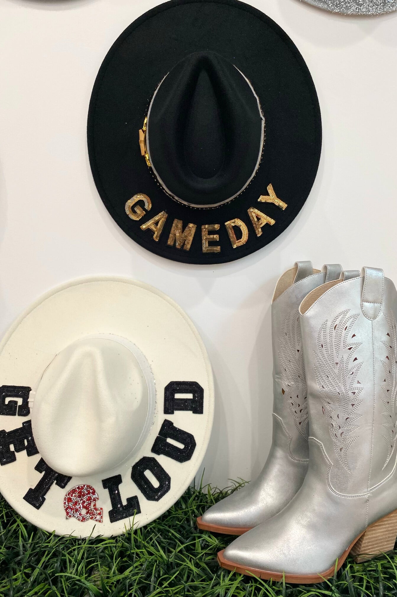 SILVER COWGIRL BOOTS gameday23 Judith March 6  