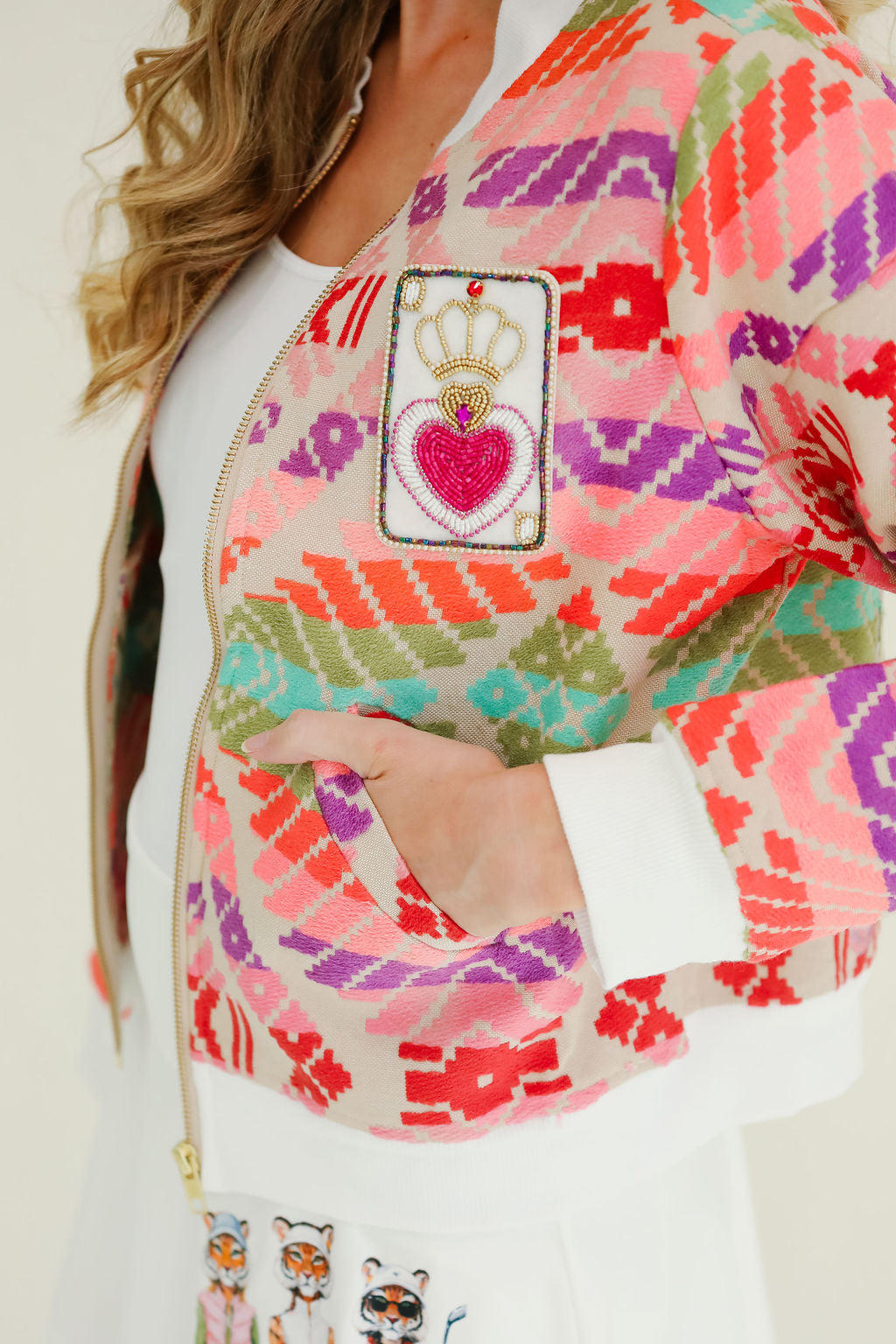 QUEEN OF THE COURSE TIGER JACKET JACKET Judith March