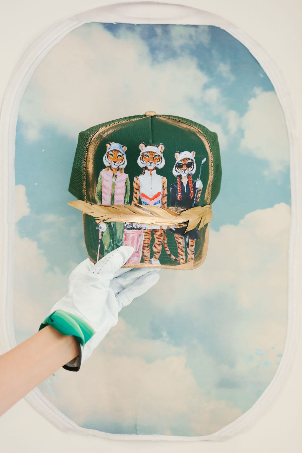 TIGER CLUB GREEN STRUCTURED HAT HAT Judith March