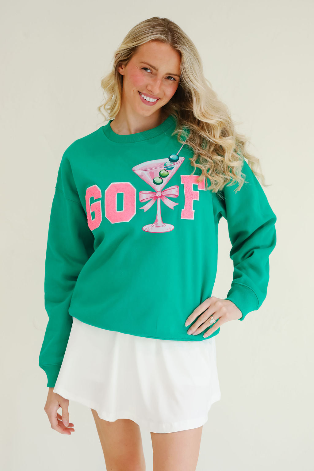 GOLF MARTINI GREEN PULLOVER PULLOVER Judith March