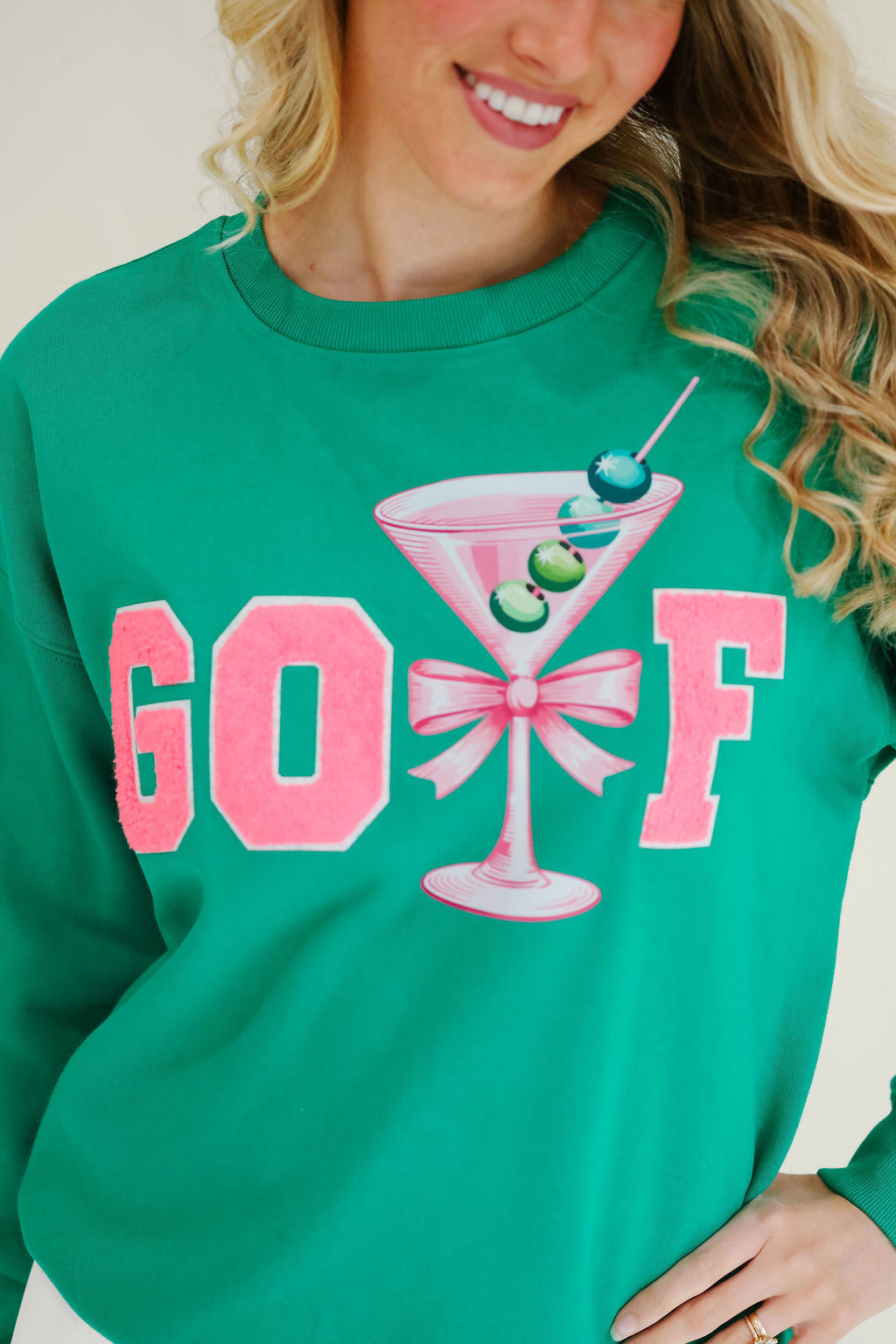 GOLF MARTINI GREEN PULLOVER PULLOVER Judith March