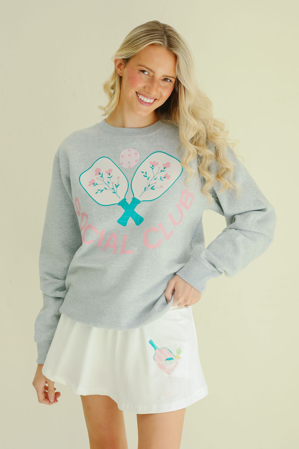 SOCIAL CLUB GREY PULLOVER PULLOVER Judith March