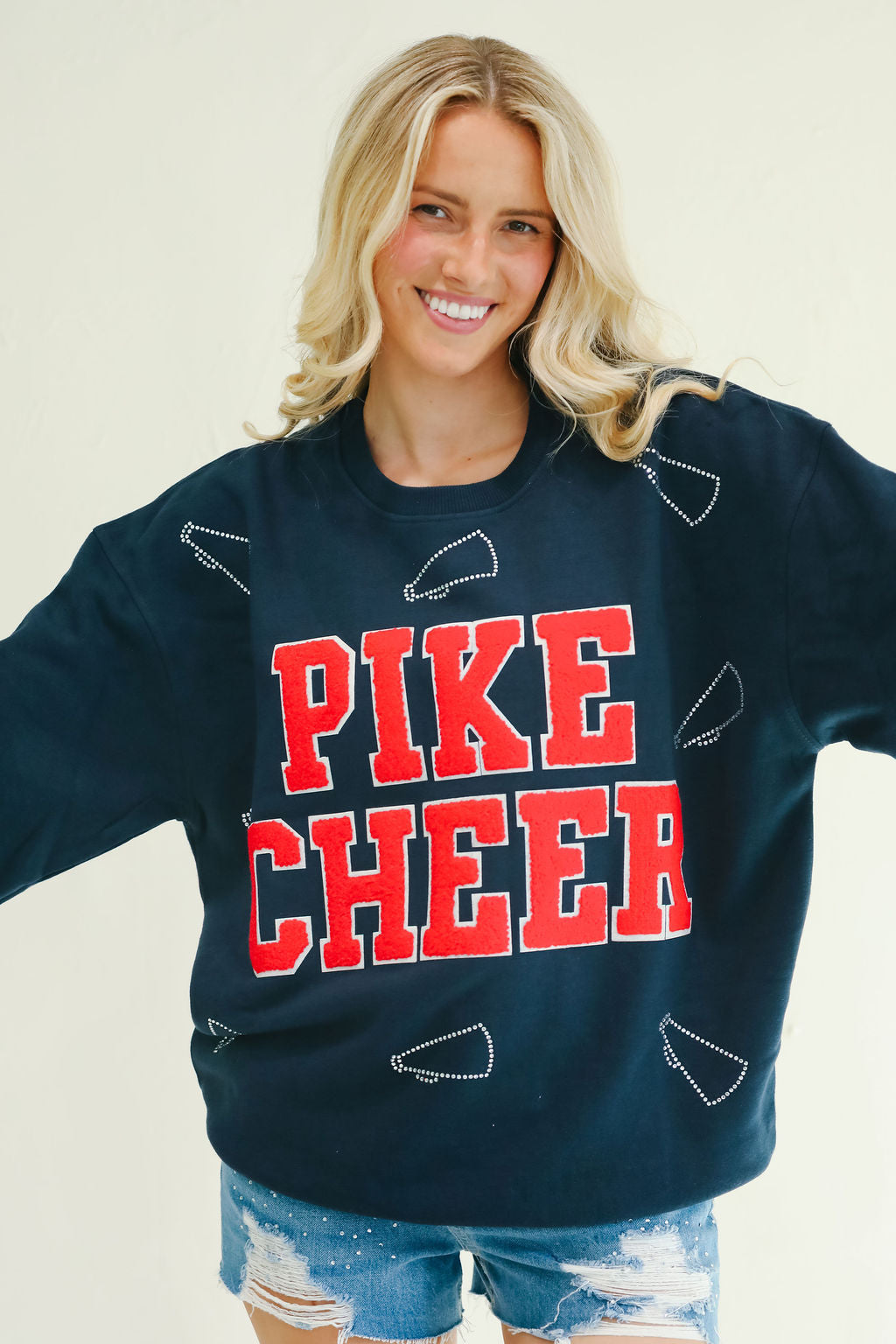 *PIKE CHEER NAVY PULLOVER - LARGE PULLOVER Judith March