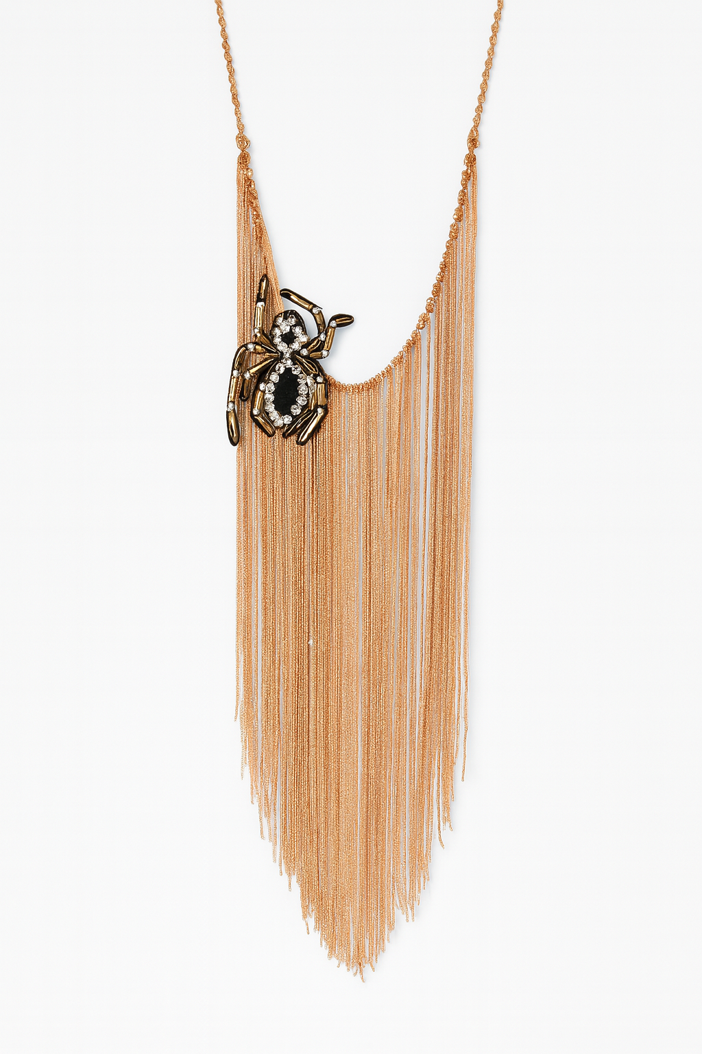 WITCH'S WEB BROWN NECKLACE