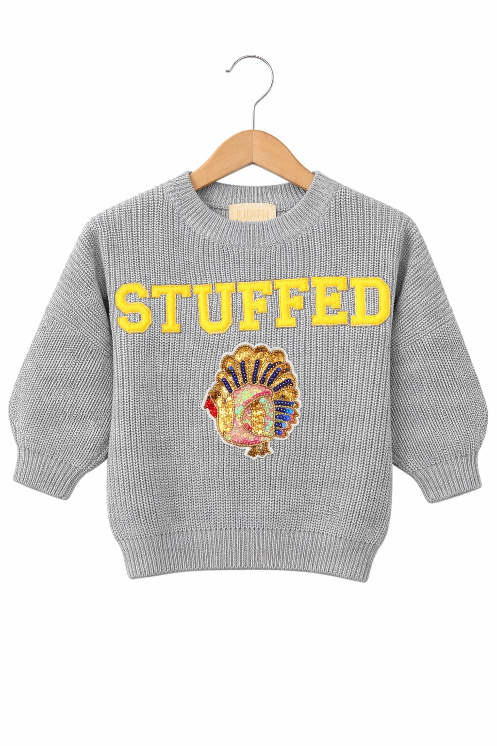*MINI KIDS STUFFED BLUE WAFFLE SWEATER - 2-3T SWEATER Judith March