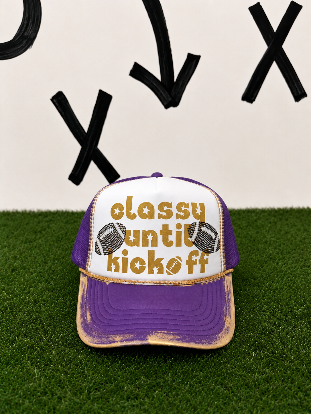 CLASSY UNTIL KICKOFF TRUCKER HATS