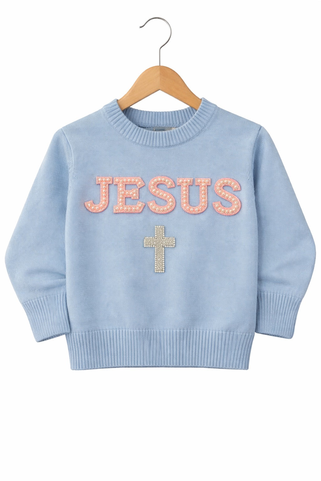*MINI KIDS JESUS BLUE SWEATER - 12-18M SWEATER Judith March