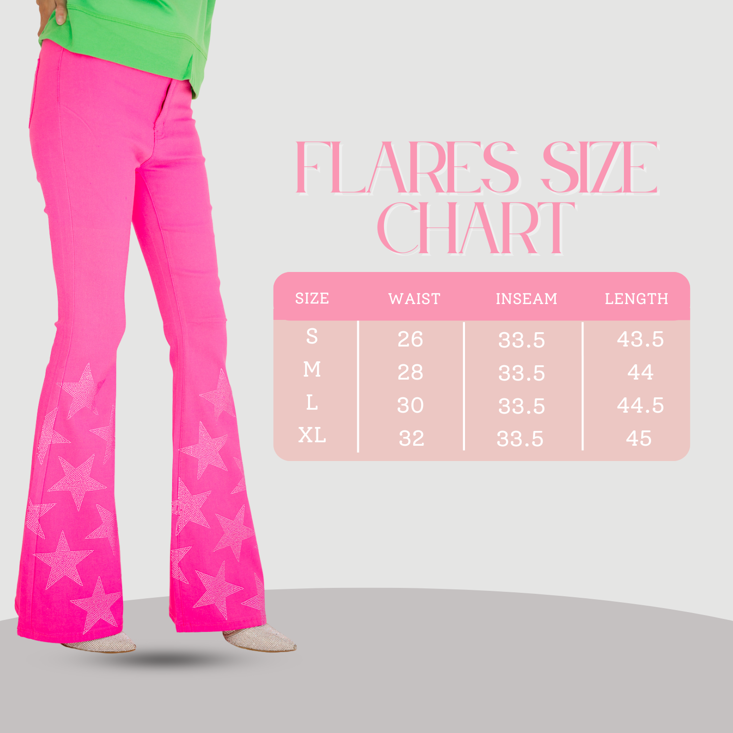 HOLIDAY STAR PINK FLARES FLARES Judith March