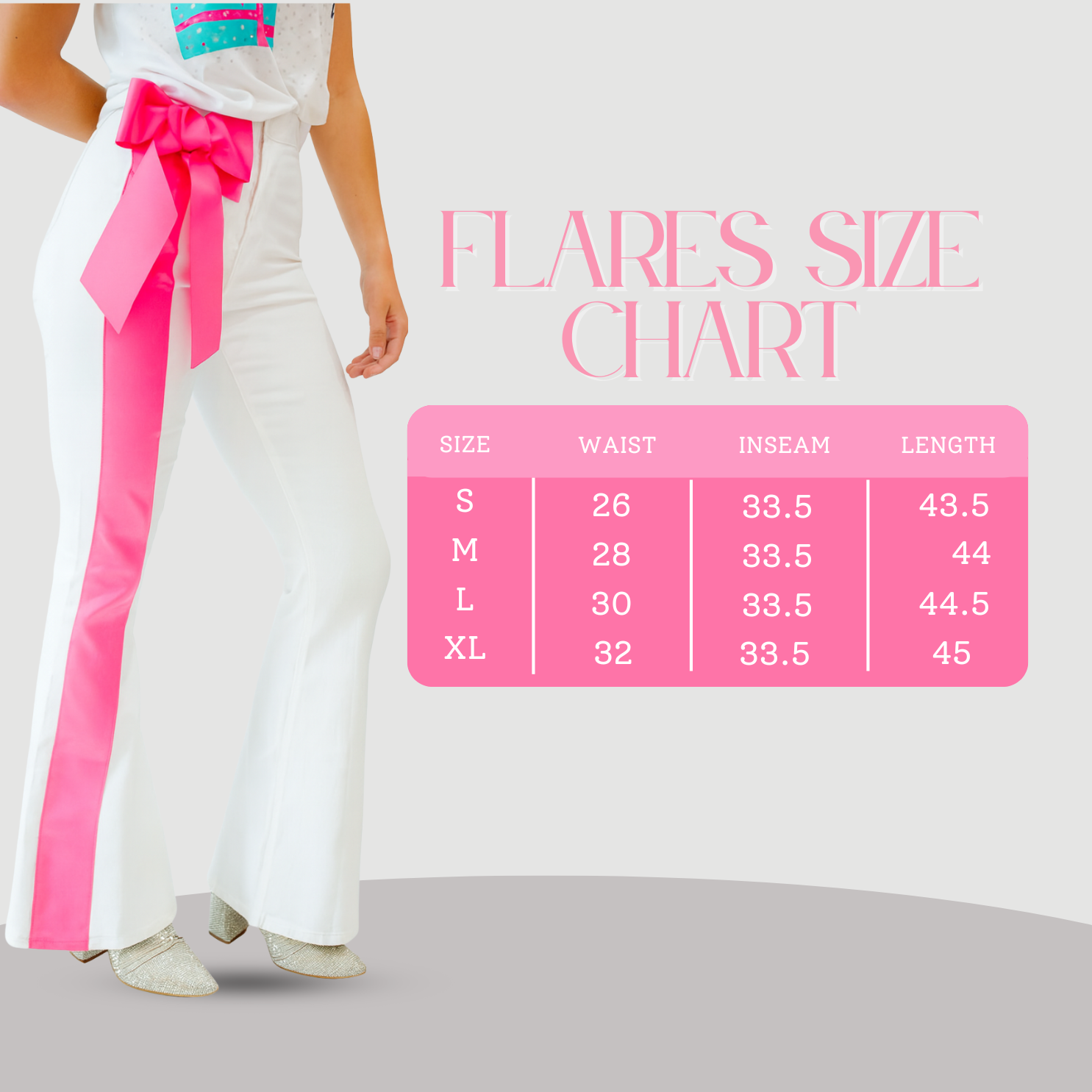 PINK NOEL FLARES FLARES Judith March