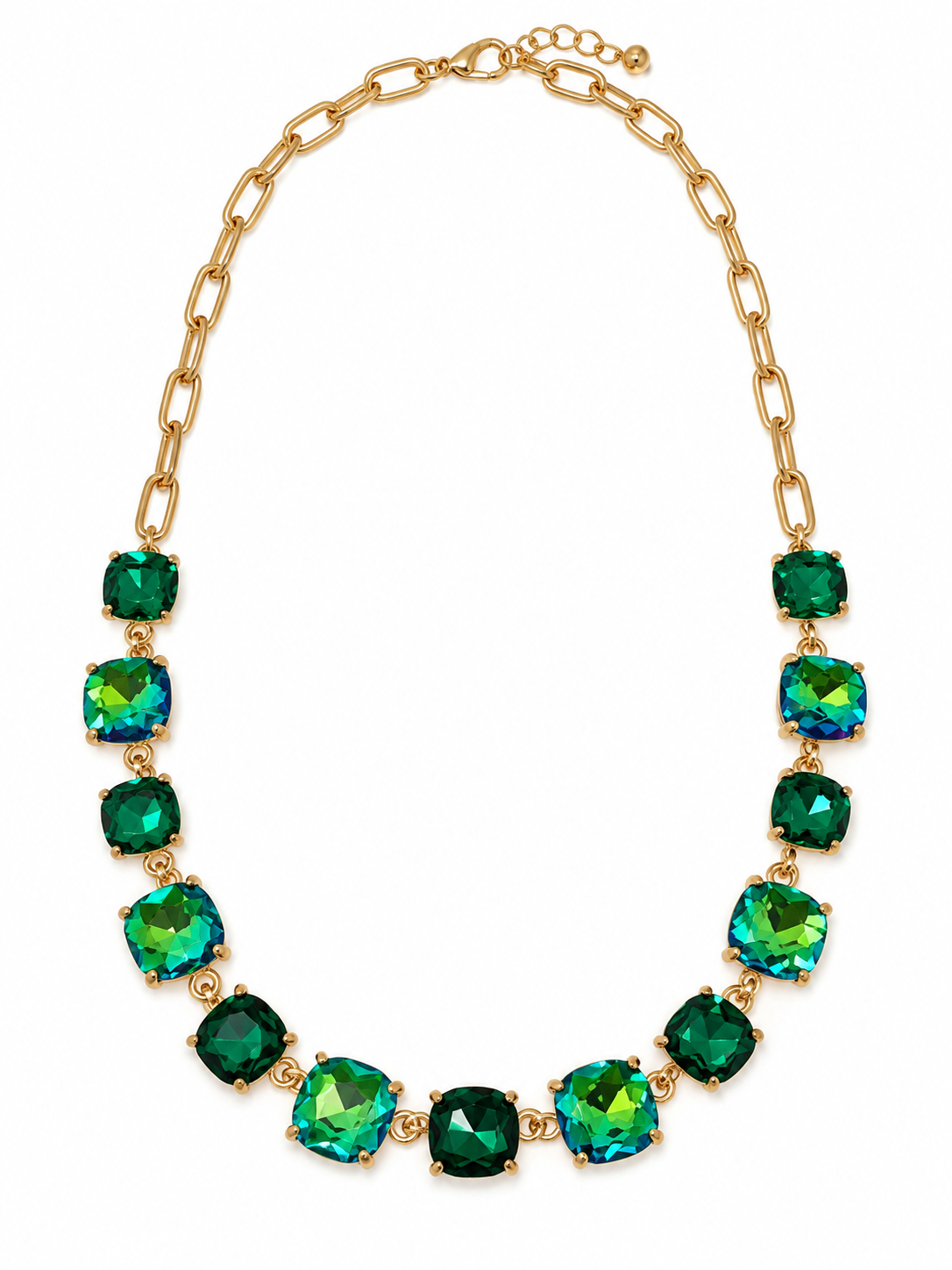 THE SHOWSTOPPER STATEMENT NECKLACES NECKLACE Judith March GREEN