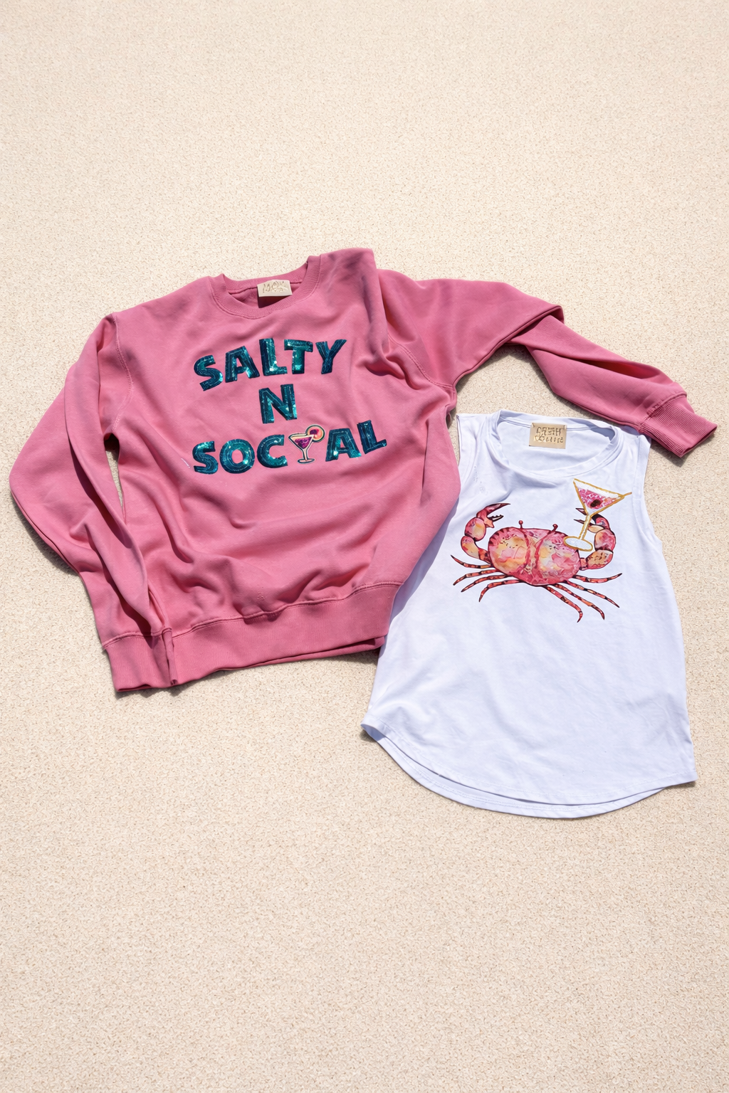 SALTY N SOCIAL PINK PULLOVER PULLOVER Judith March