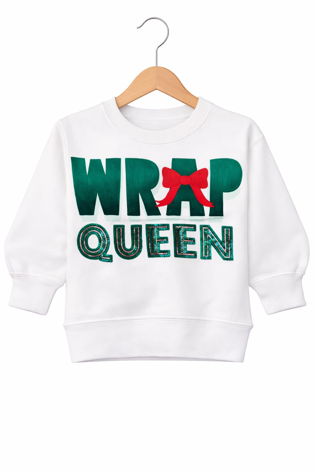 *MINI KIDS WRAP QUEEN WHITE PULLOVER - 2T SWEATER Judith March