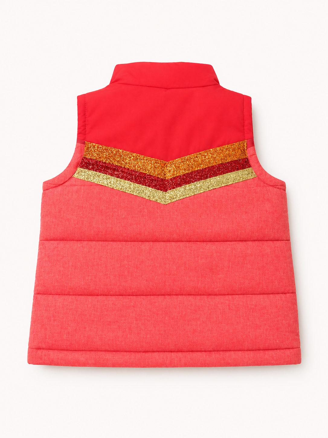 *MINI KIDS GLITTER RIBBON RED VEST - 2/3Y SWEATER Judith March