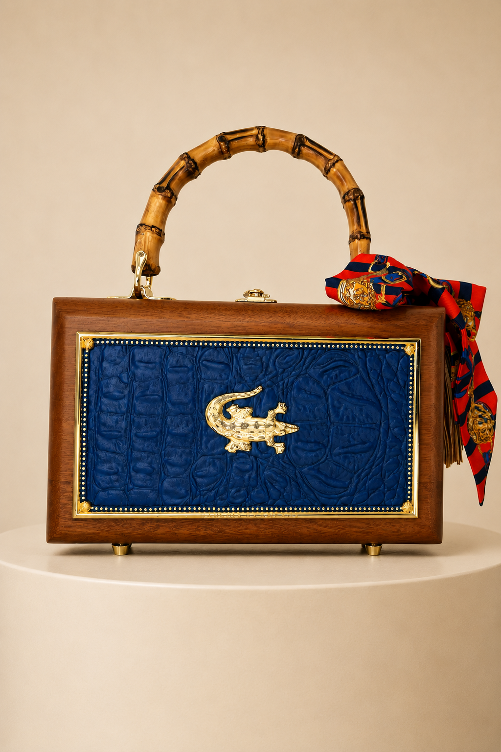 WHAT A CROC PURSE - BY DARLING AND COMPANY PURSE Judith March BLUE