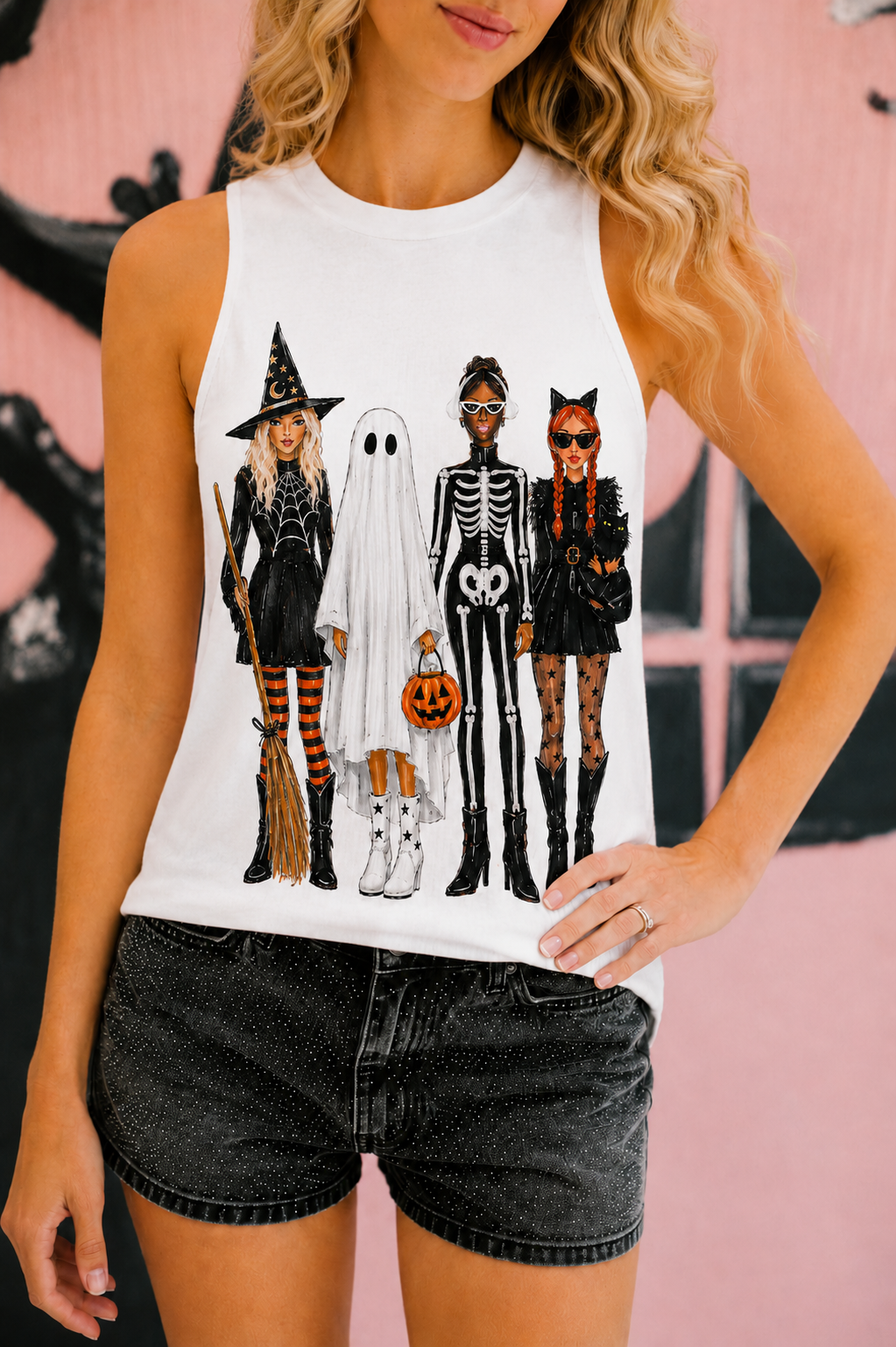 THE BOO CREW TEE/TANK PULLOVER Judith March