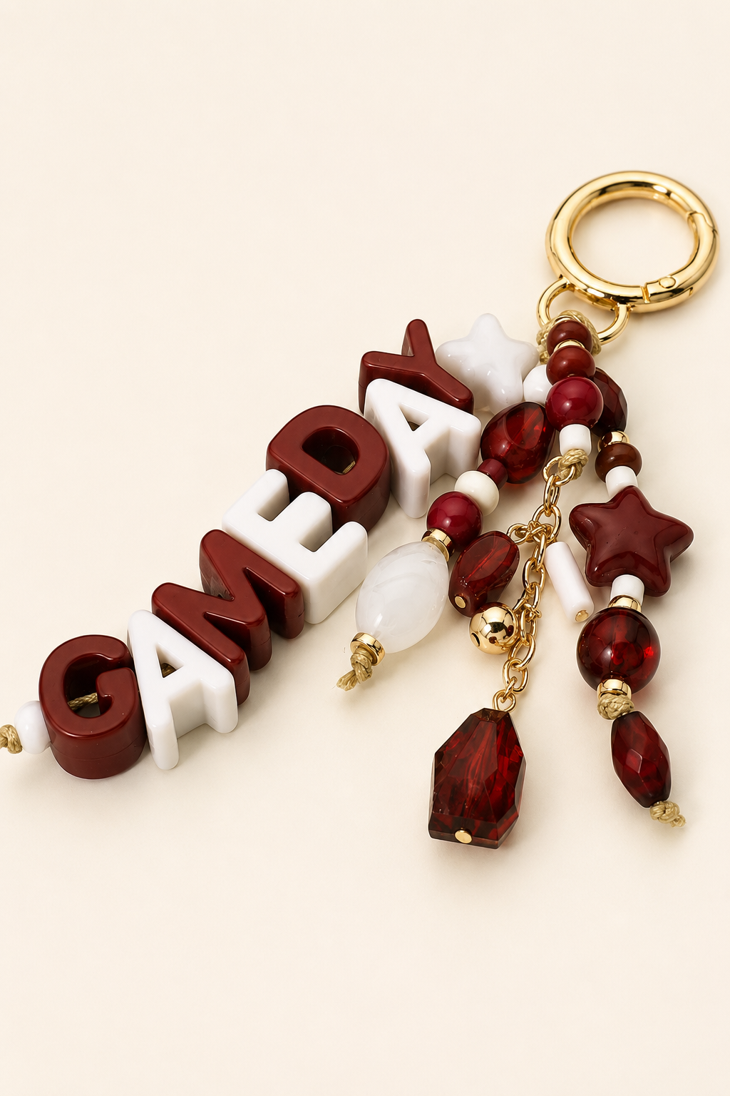 GAME DAY BAG CLIPS ACCESSORIES Judith March CRIMSON - SCARF BAG CLIP