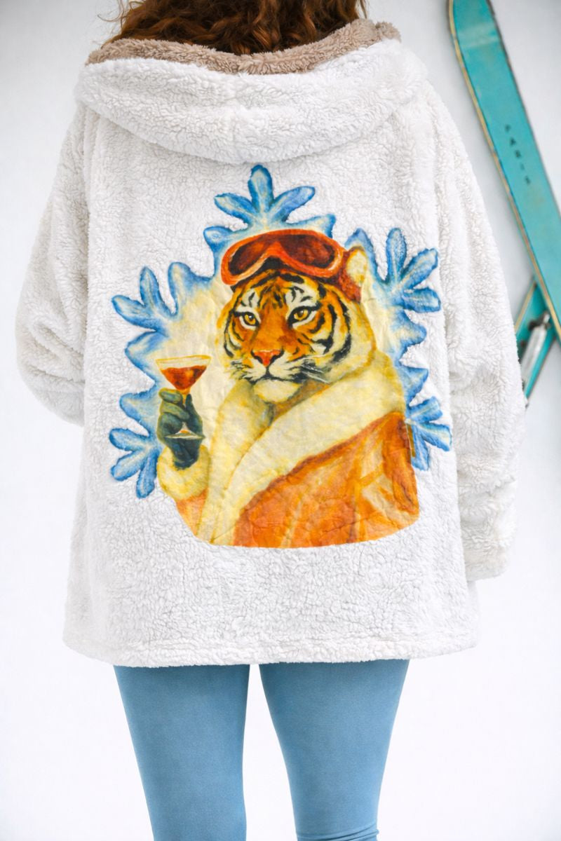 FROSTED TIGER REVERSIBLE CARDIGAN cardigan Judith March