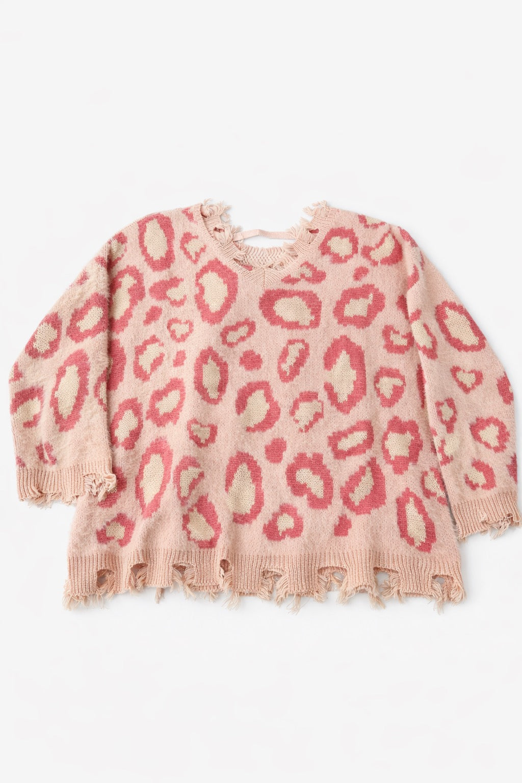 *PINK LEOPARD SWEATER - MULTIPLE SIZES SWEATER Judith March