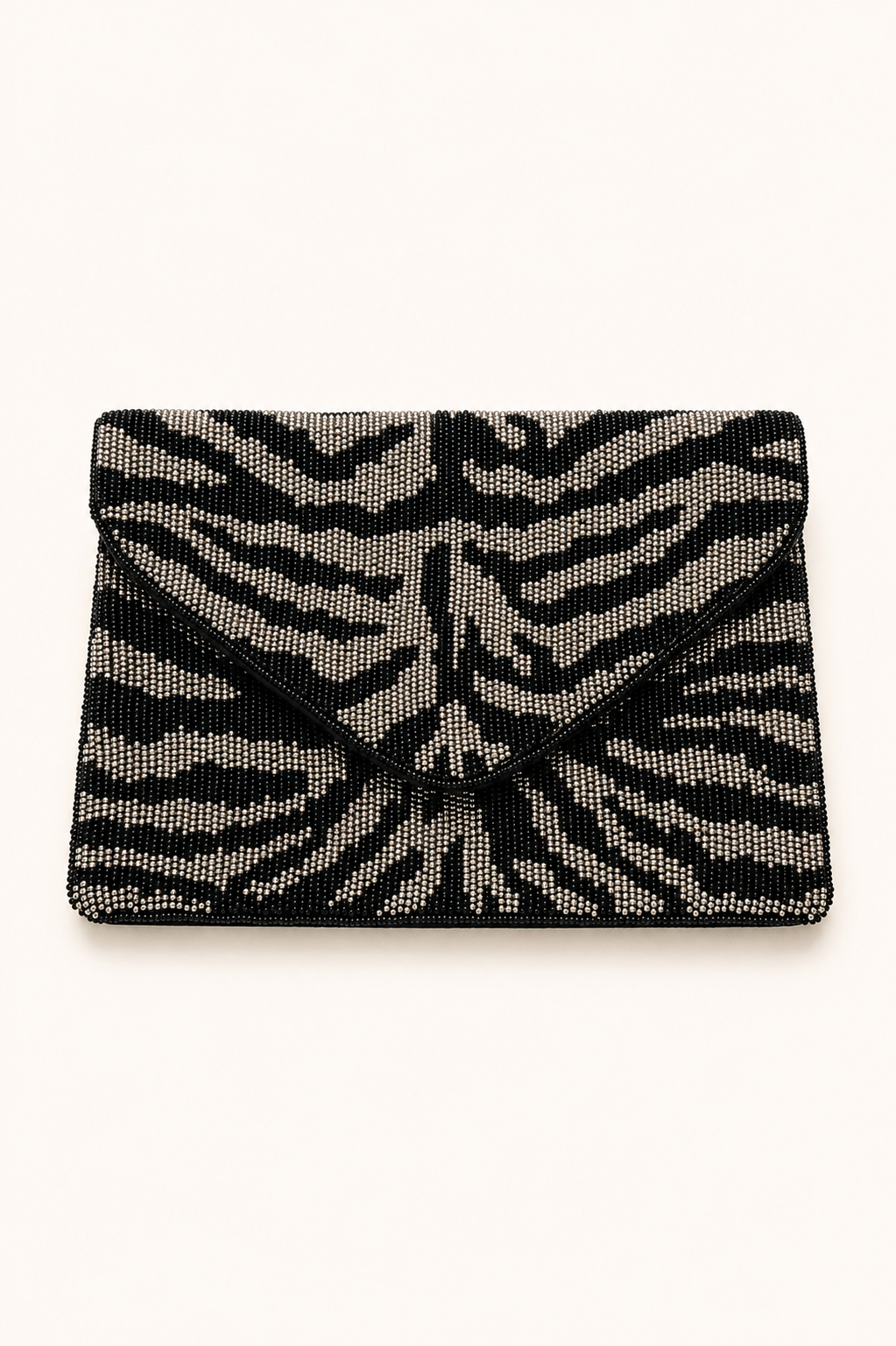 ON THE PROWL BEADED CLUTCH