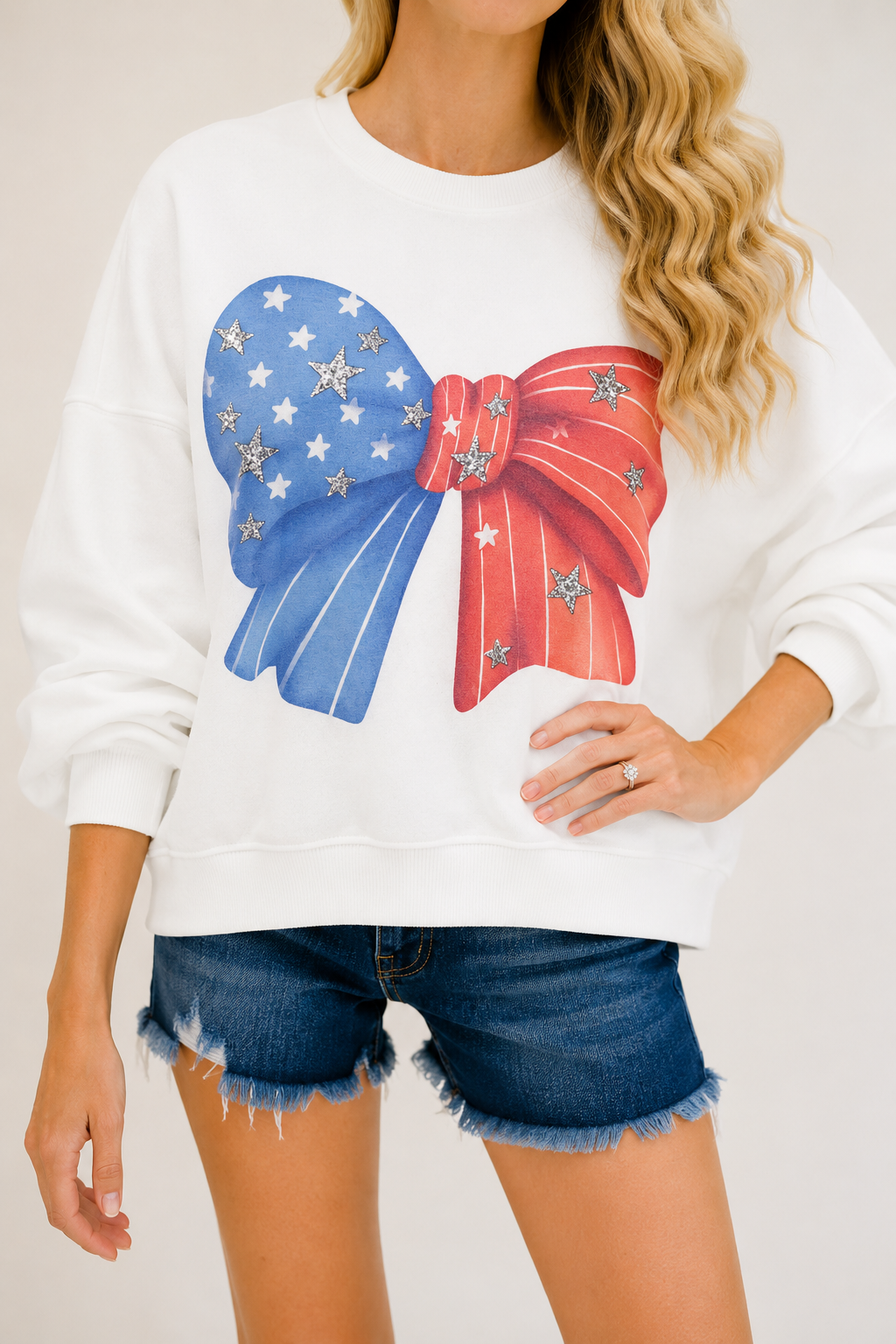*USA BOW PULLOVER - SMALL