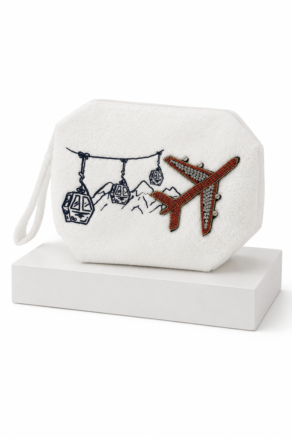 *JETTING OFF WHITE TERRY BAG BAG Judith March
