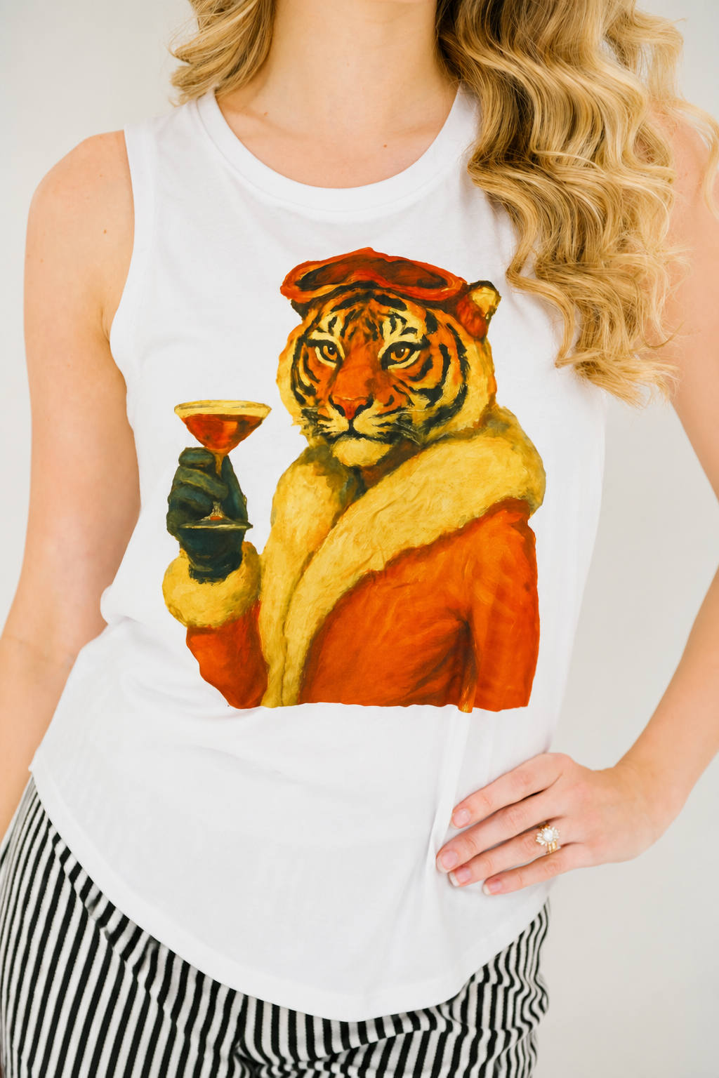 *MARTINI TIGER TANK - MEDIUM PULLOVER Judith March