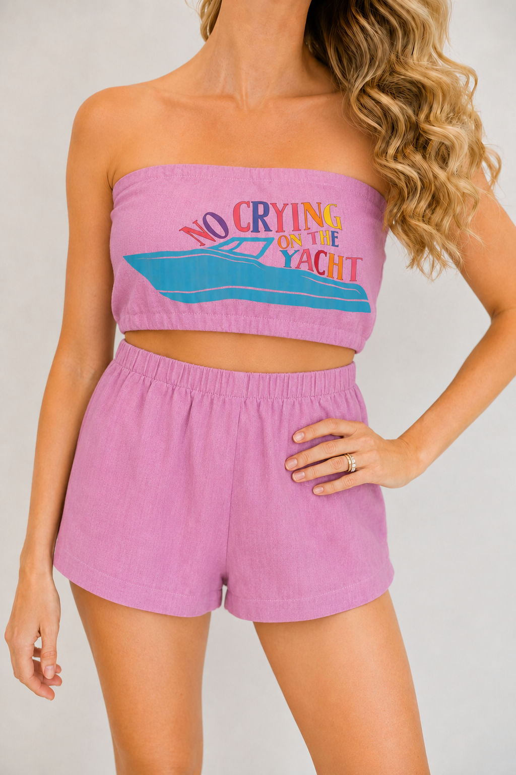 *NO CRYING ON THE YACHT SET - SMALL SWEATER Judith March