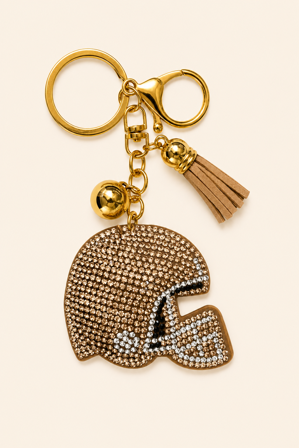 HELMET BAG CHARMS PURSE Judith March GOLD