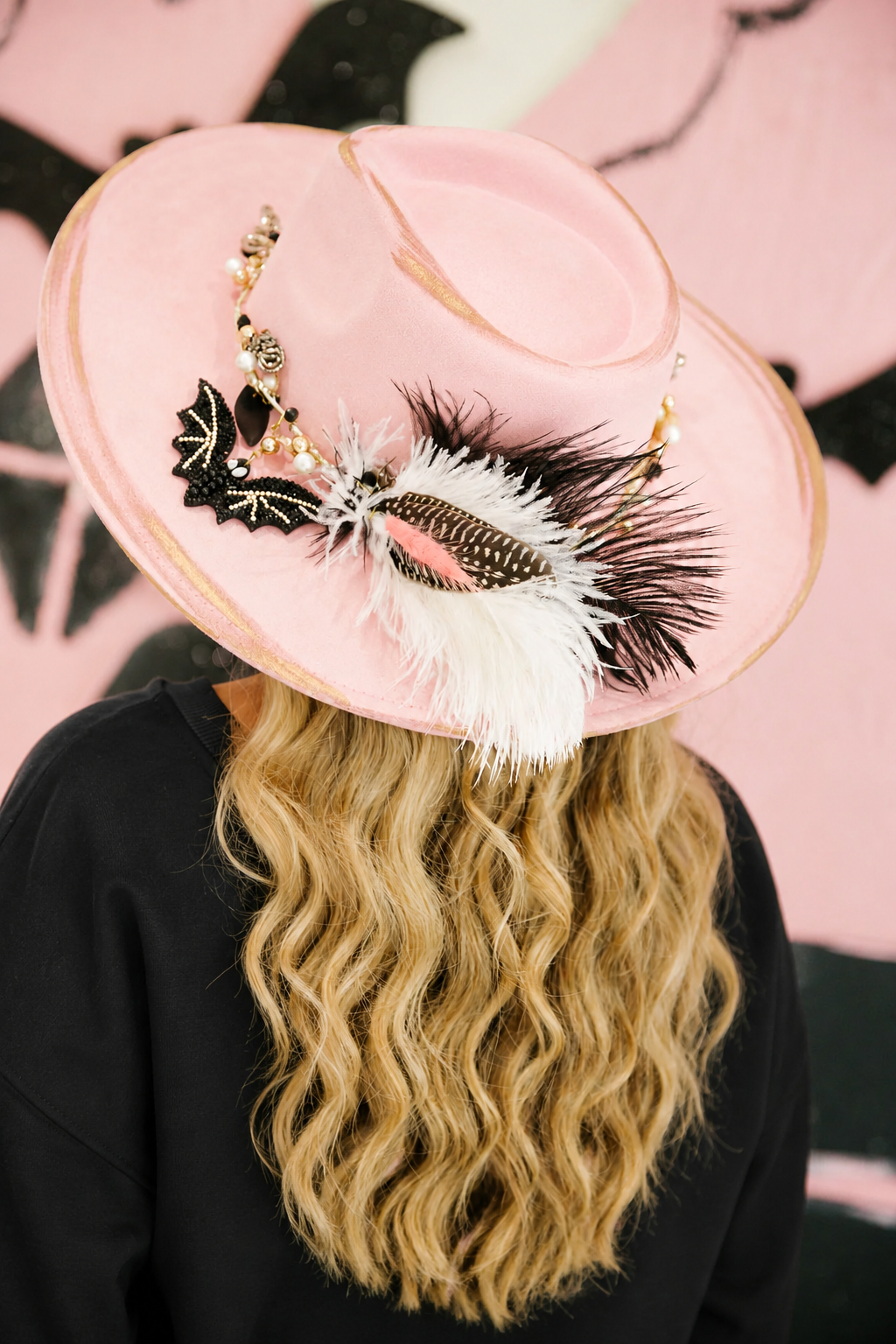 BLUSHING BAT RANCHER HAT TRUCKER HAT Judith March